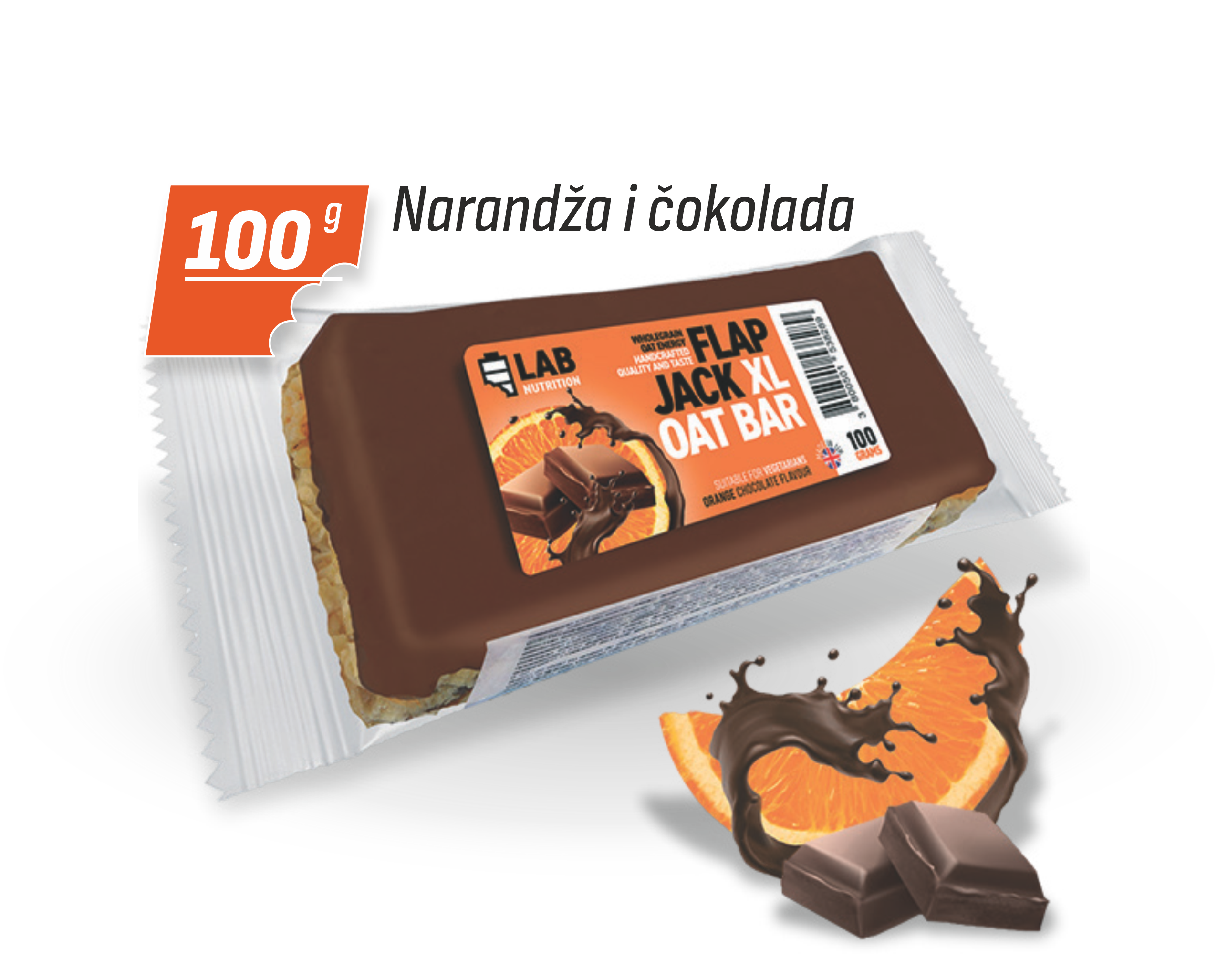 FLAPJACK Čokolada & Narandža