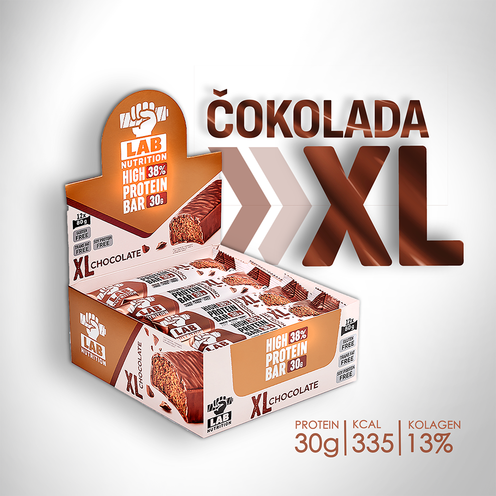 XL Proteinska čokoladica - ČOKOLADA - 80g - CLASSIC BOX